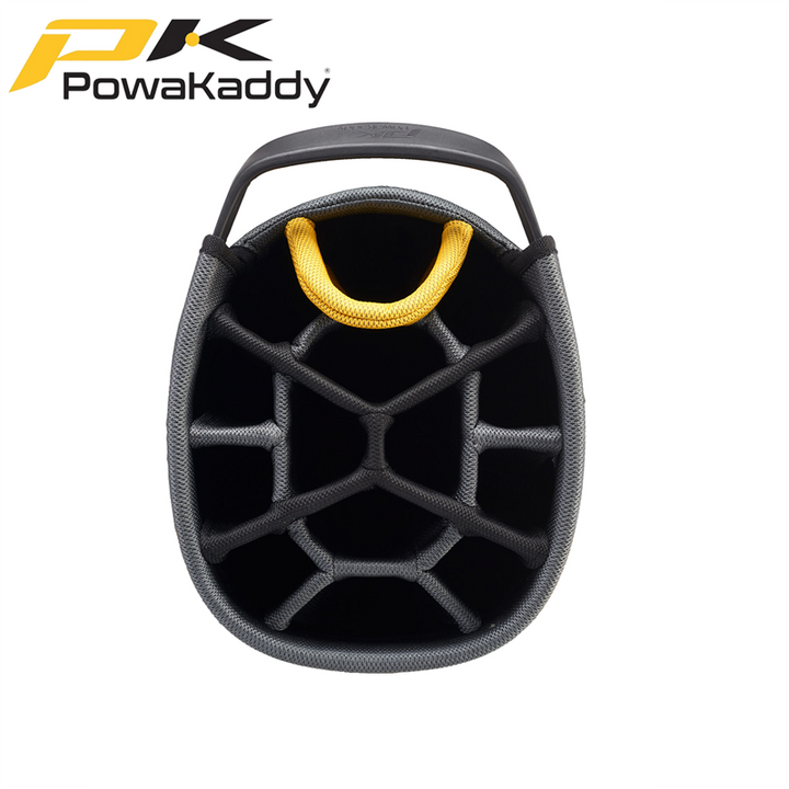 Powakaddy-Dri-Tech-Golf-Bag-Black-Gunmetal-Yellow-Divider
