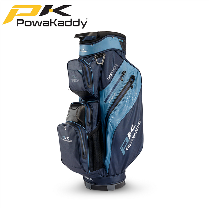 Powakaddy-Dri-Tech-Golf-Bag-Navy-Blue-Angled