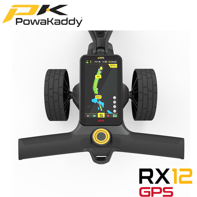 Powakaddy-RX12-GPS-Remote-Stealth-Black-Handle