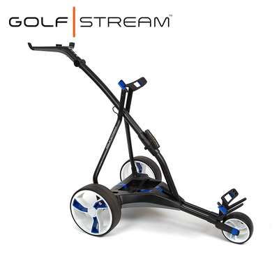 Golfstream-Blue-Electric-Golf-Trolley-Angled