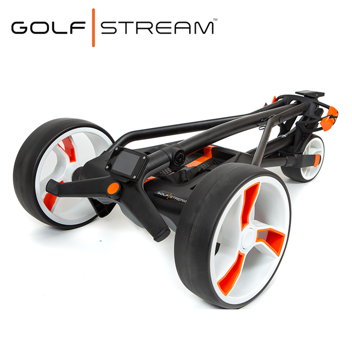 Golfstream Vision - Electric Golf Trolley with Caddy White Screen