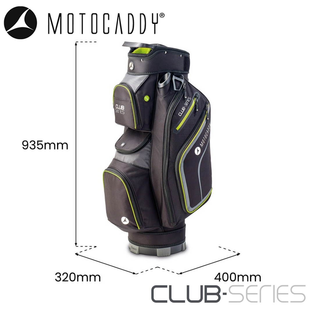 Motocaddy-Club-Series-Golf-Bag-Black-Lime-Specifications