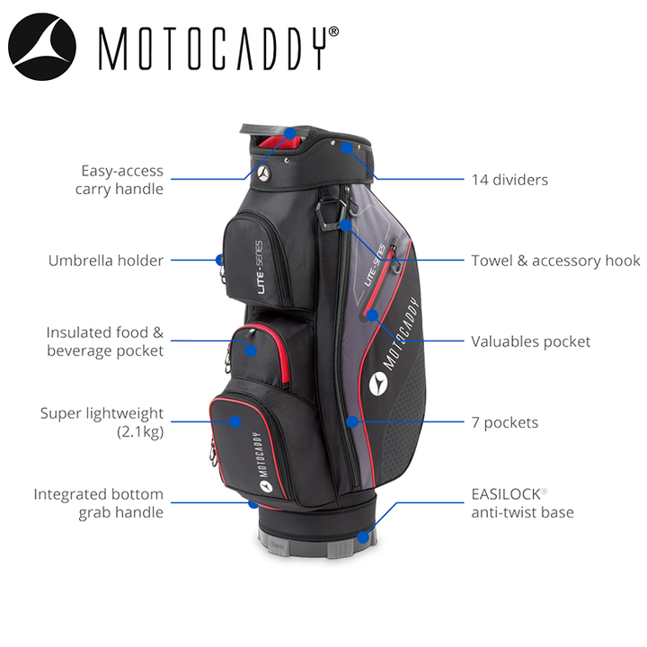 Motocaddy-Lite-Series-Golf-Bag-Features