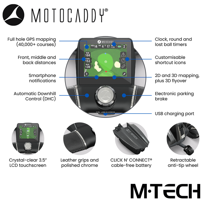 Motocaddy-M-Tech-GPS--Electric-Trolley-Display-Features