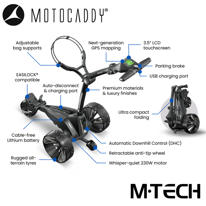Motocaddy-M-Tech-GPS--Electric-Trolley-Features