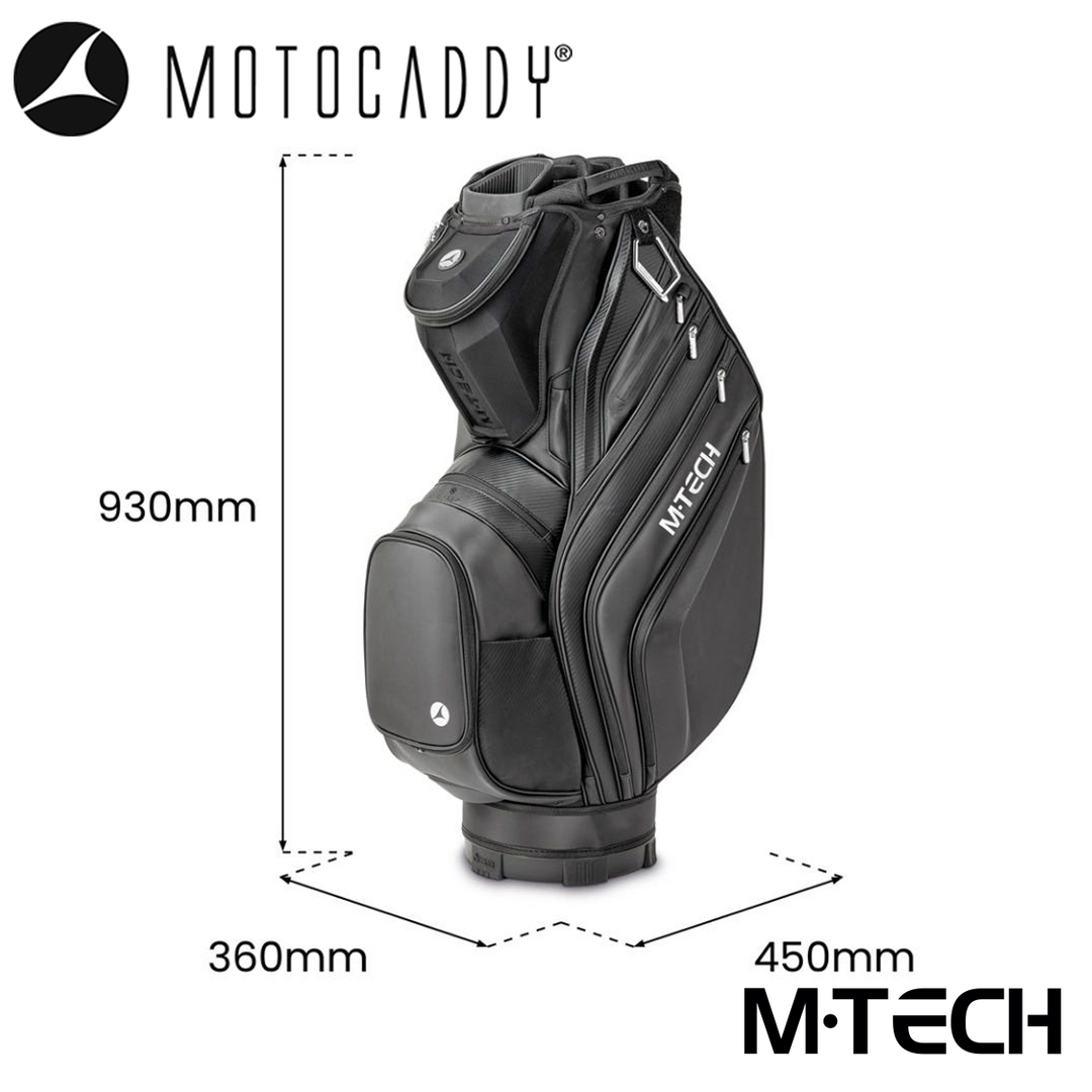 Motocaddy-M-Tech-Golf-Bag-Black-Charcoal-Specifications