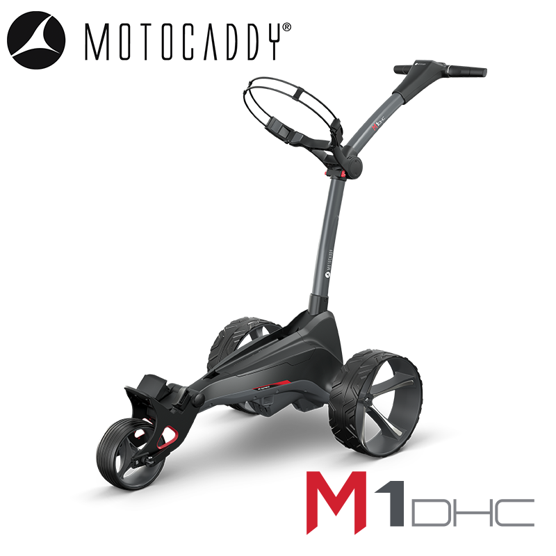Motocaddy-M1-DHC-Electric-Trolley-Angled