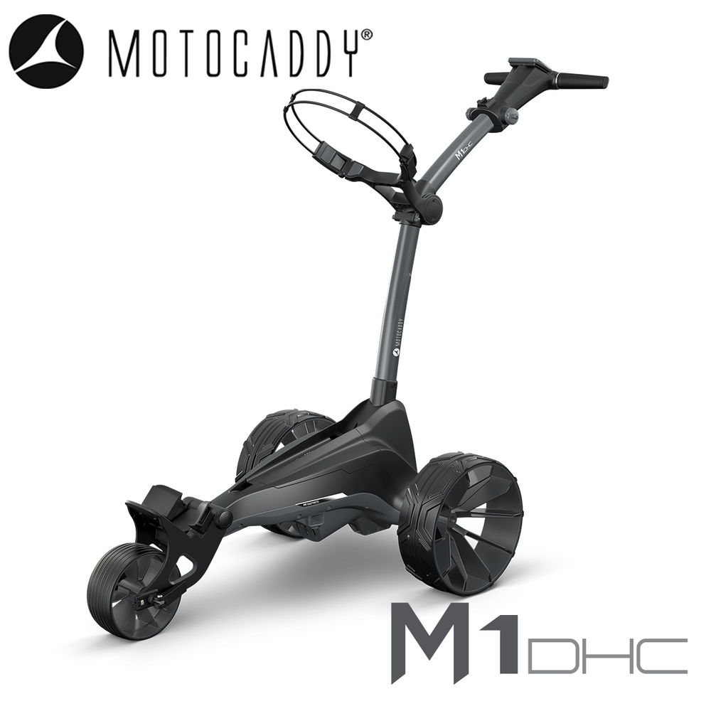 Motocaddy-M1-DHC-Electric-Trolley-Angled