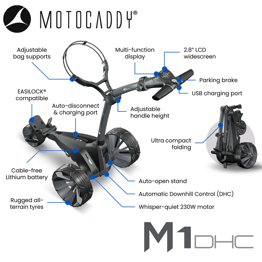 Motocaddy-M1-DHC-Electric-Trolley-Features