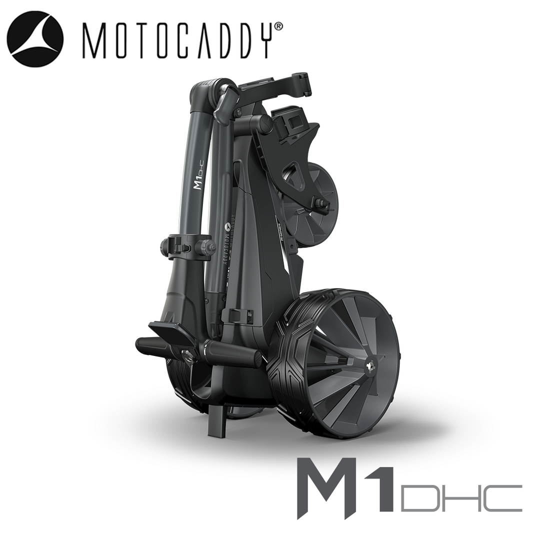 Motocaddy-M1-DHC-Electric-Trolley-Folded-Angle