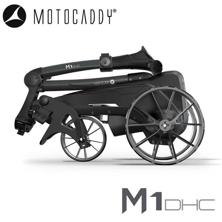 Motocaddy-M1-DHC-Electric-Trolley-Folded-Side