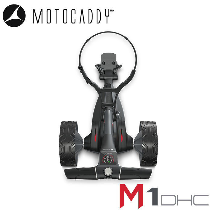 Motocaddy-M1-DHC-Electric-Trolley-Handle-Above