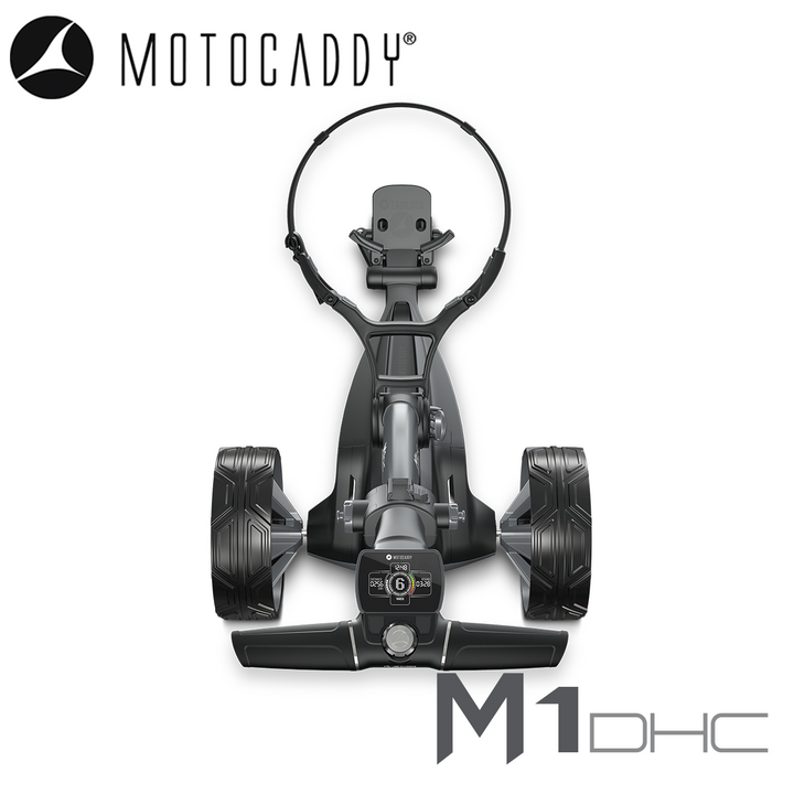Motocaddy-M1-DHC-Electric-Trolley-Handle-Above