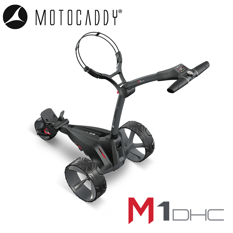 Motocaddy-M1-DHC-Electric-Trolley-High-Angle