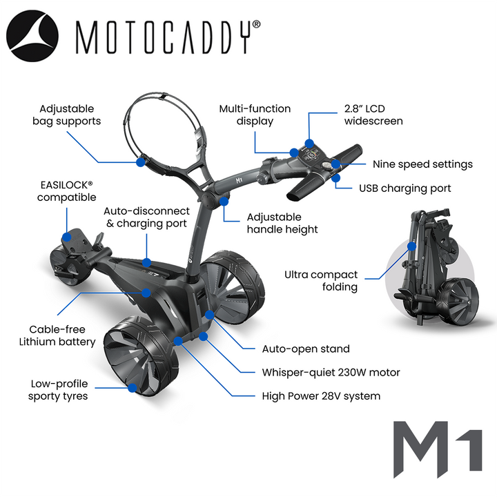 Motocaddy-M1-Electric-Trolley-Features