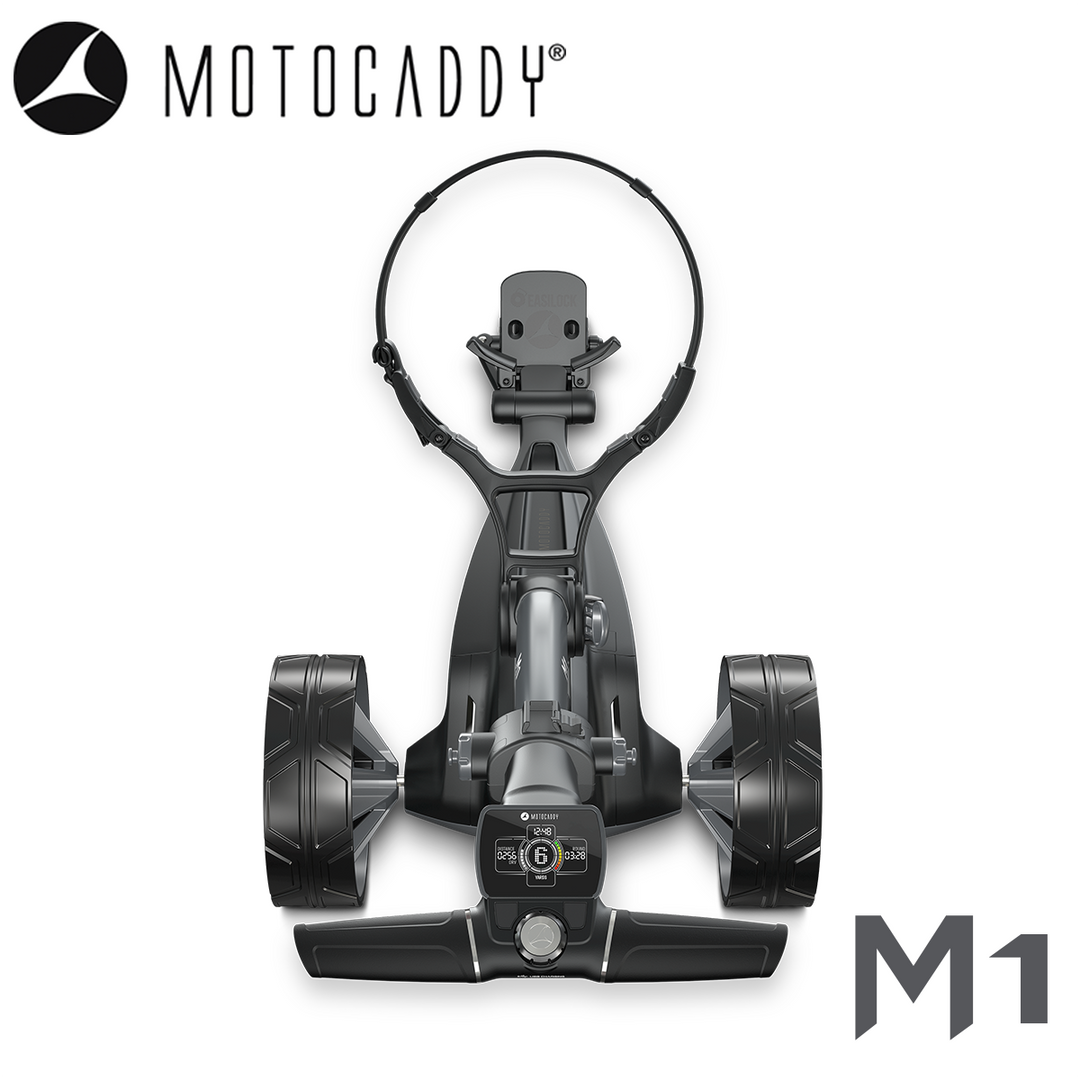 Motocaddy-M1-Electric-Trolley-Handle-Above