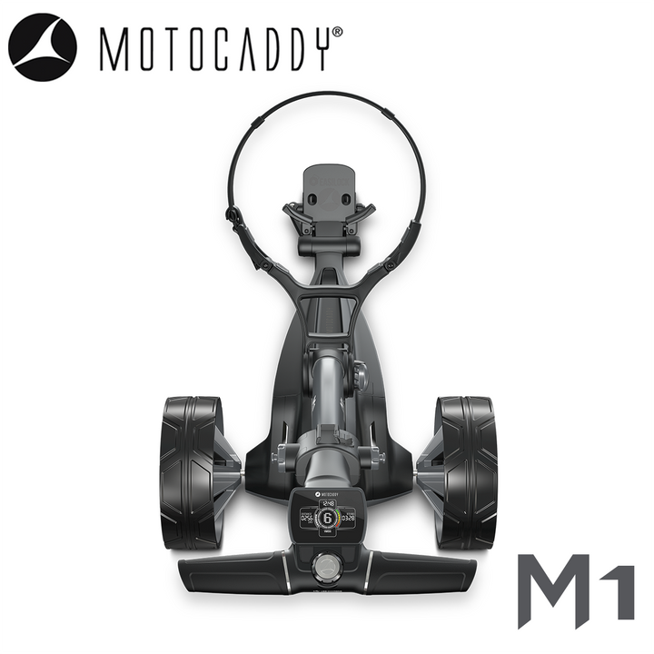 Motocaddy-M1-Electric-Trolley-Handle-Above
