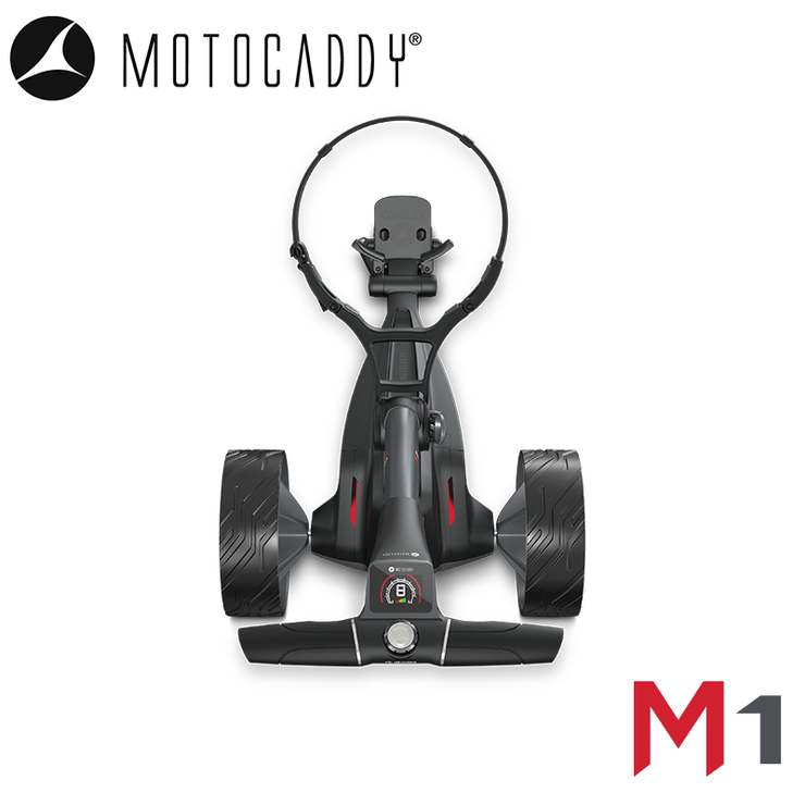 Motocaddy-M1-Electric-Trolley-Handle-Above