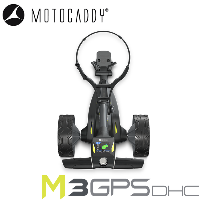 Motocaddy-M3-GPS-DHC-Electric-Trolley-Handle-Above