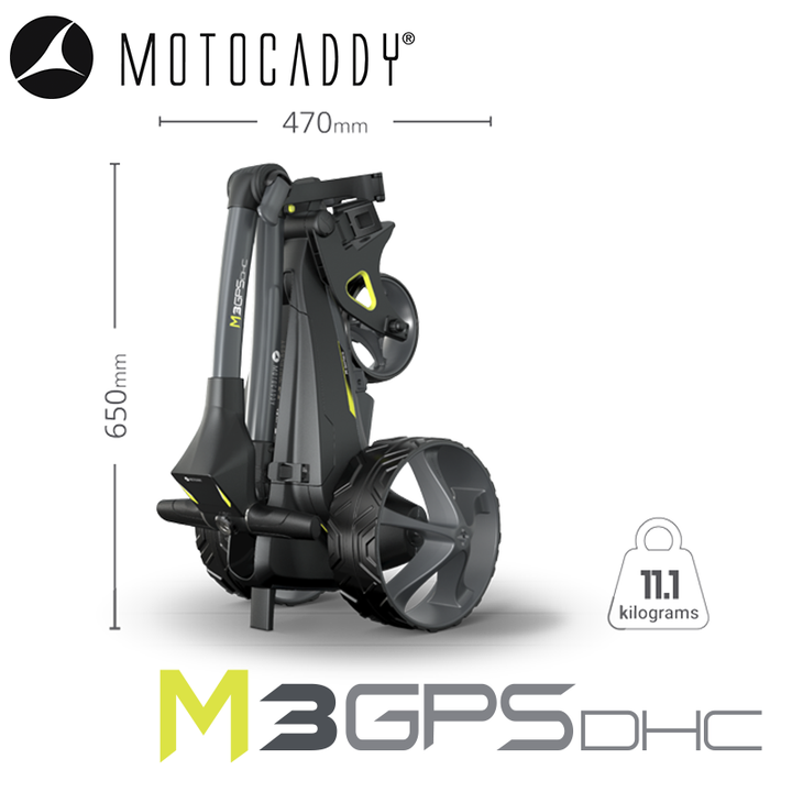 Motocaddy-M3-GPS-DHC-Electric-Trolley-Specifications