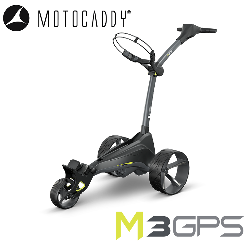 Motocaddy-M3-GPS-Electric-Trolley-Angled