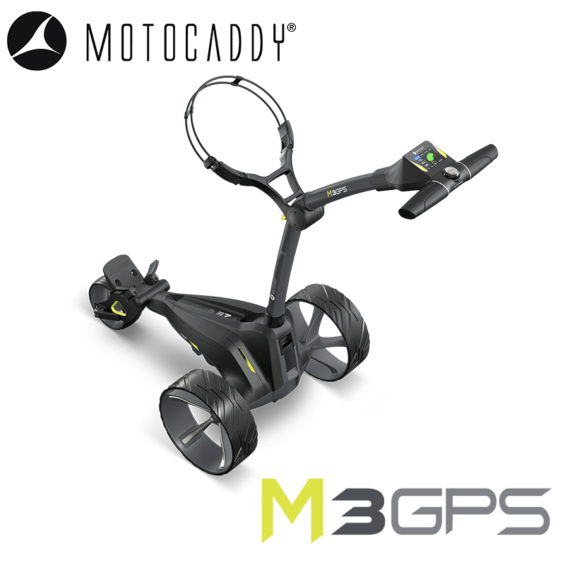 Motocaddy-M3-GPS-Electric-Trolley-High-Angle