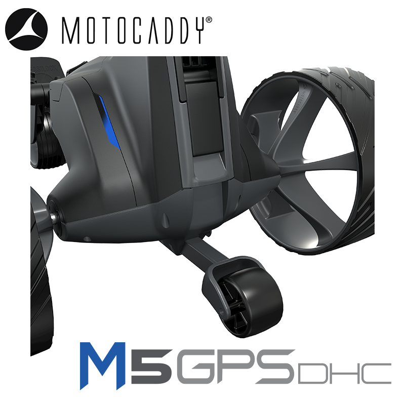 Motocaddy-M5-GPS-DHC-Electric-Trolley-Anti-Tip-Wheel