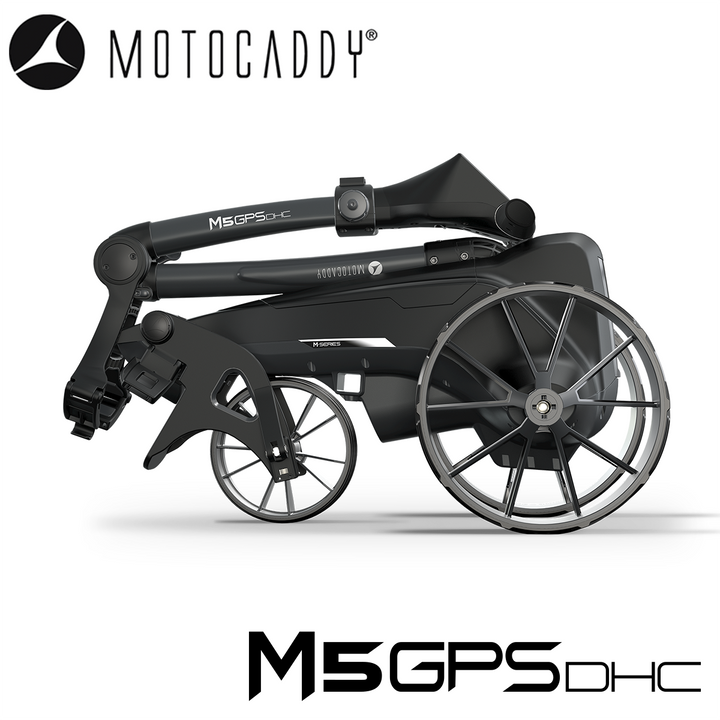 Motocaddy-M5-GPS-DHC-Electric-Trolley-Folded-Side