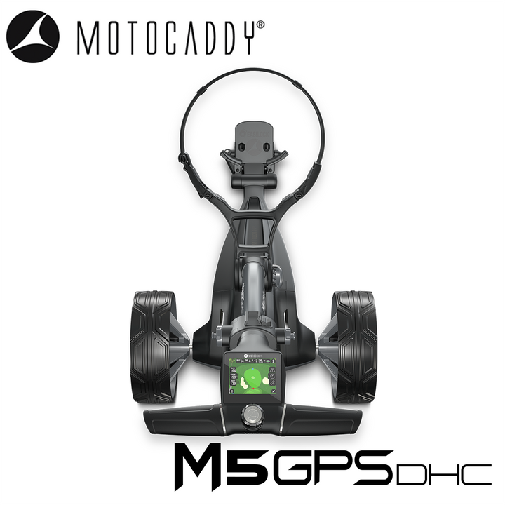 Motocaddy-M5-GPS-DHC-Electric-Trolley-Handle-Above