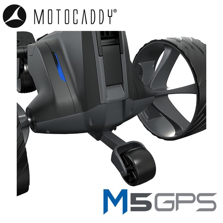 Motocaddy-M5-GPS-Electric-Trolley-Anti-Tip-Wheel
