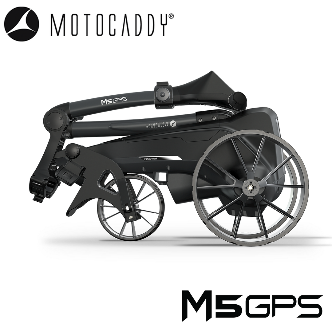 Motocaddy-M5-GPS-Electric-Trolley-Folded-Side