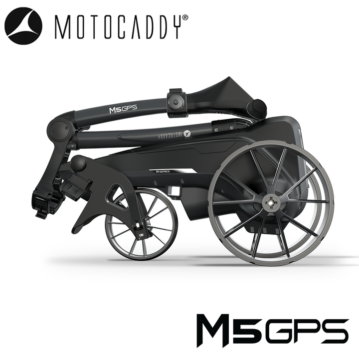 Motocaddy-M5-GPS-Electric-Trolley-Folded-Side