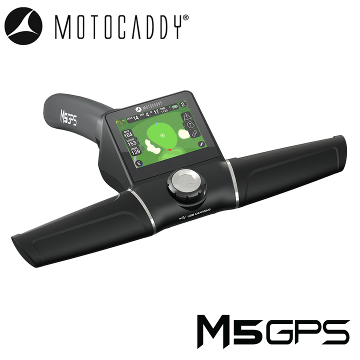 Motocaddy-M5-GPS-Electric-Trolley-Handle-1