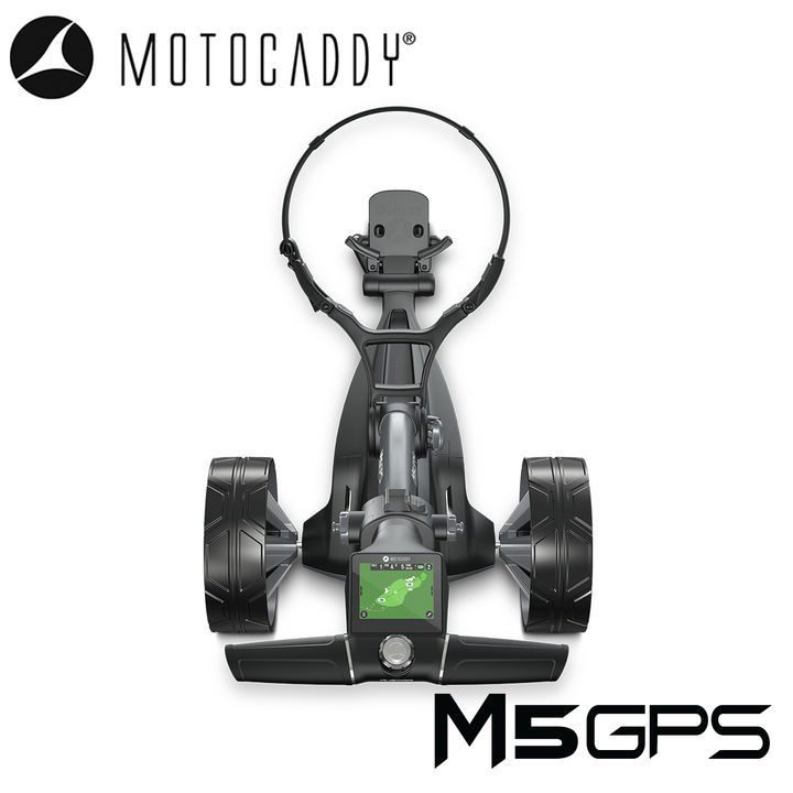 Motocaddy-M5-GPS-Electric-Trolley-Handle-Above