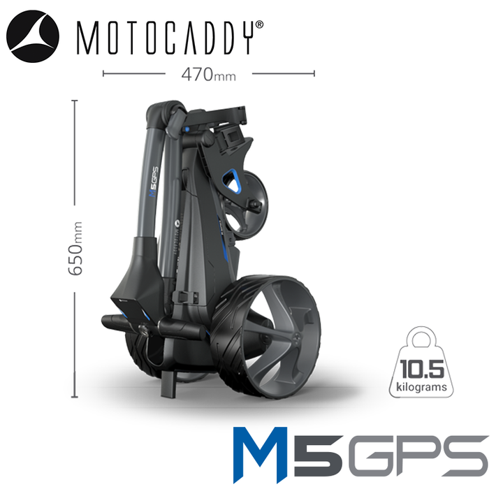 Motocaddy-M5-GPS-Electric-Trolley-Specifications