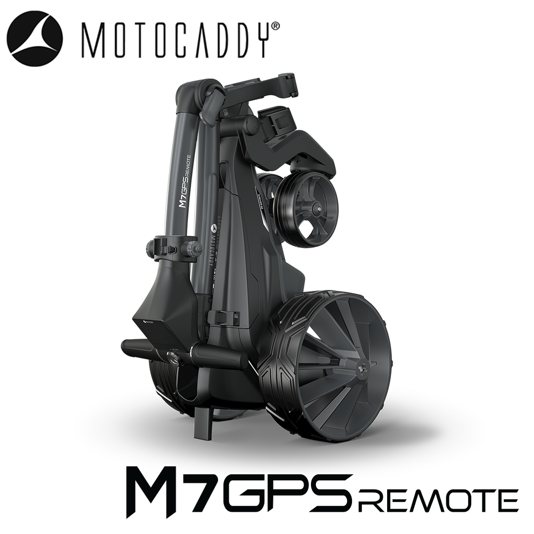 Motocaddy-M7-GPS-Remote-Electric-Trolley-Folded-Angle