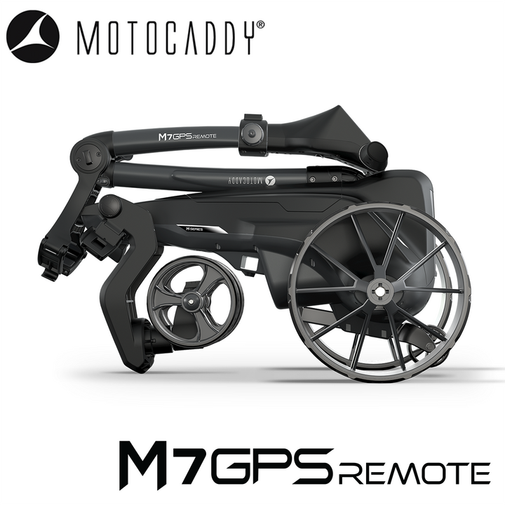 Motocaddy-M7-GPS-Remote-Electric-Trolley-Folded-Side