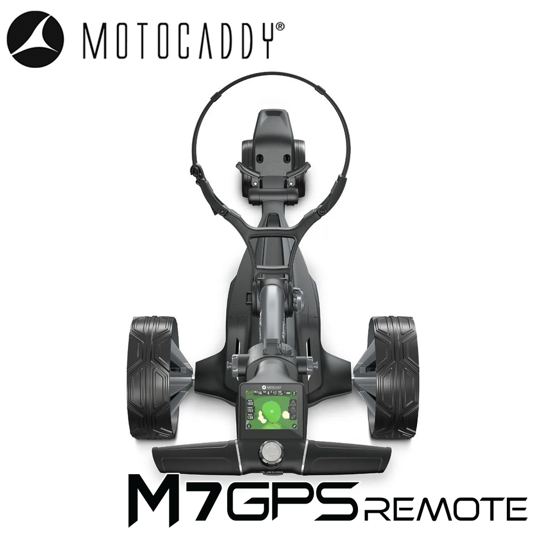Motocaddy-M7-GPS-Remote-Electric-Trolley-Handle-Above