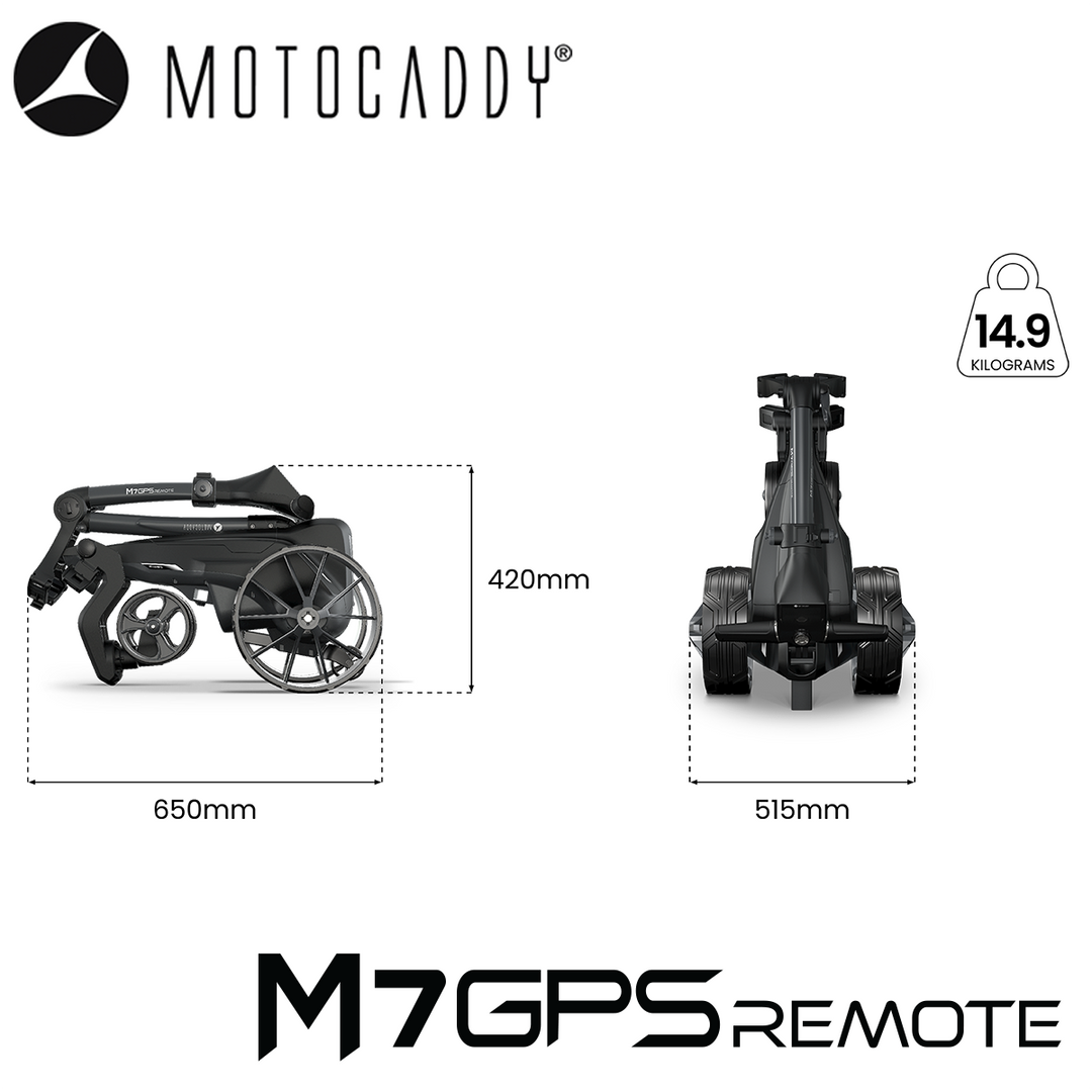Motocaddy-M7-GPS-Remote-Electric-Trolley-Handle-Specifications