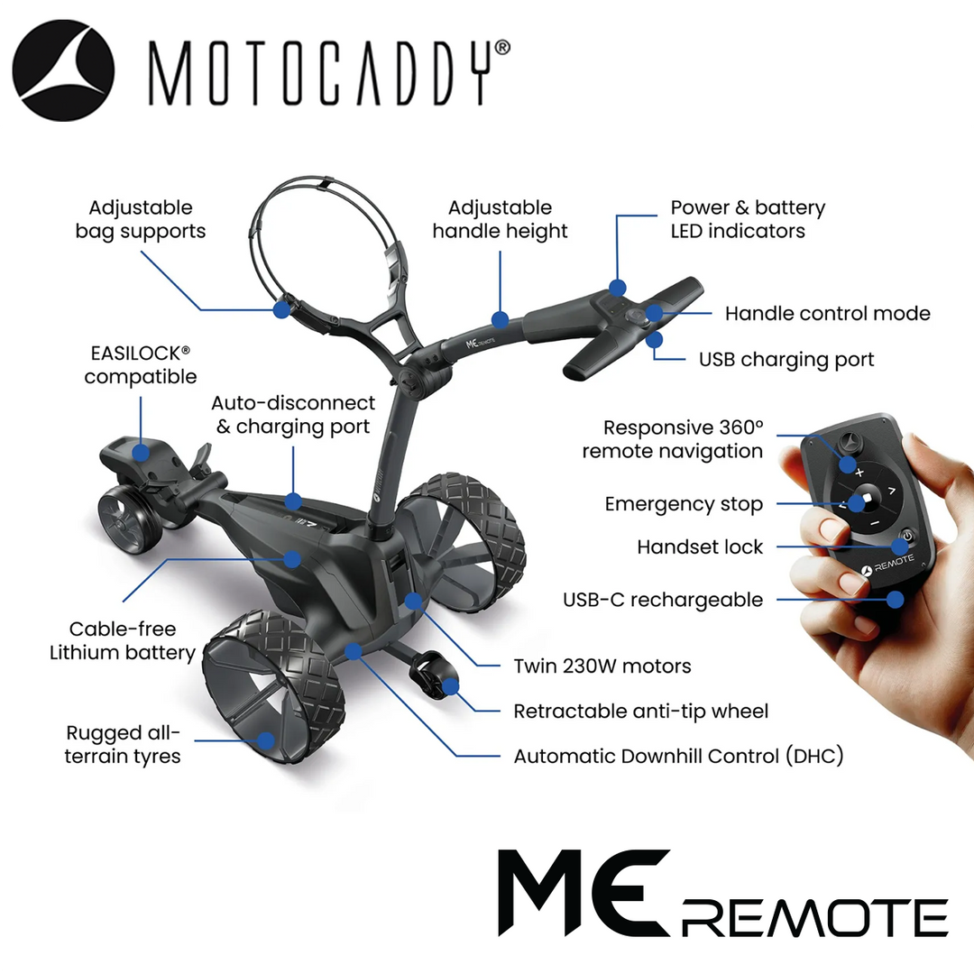 Motocaddy-ME-Remote-Electric-Trolley-Features