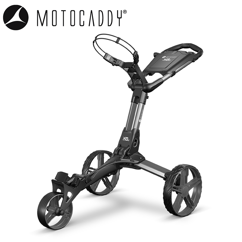 Motocaddy-QB2-Push-Trolley-Blue-Angled