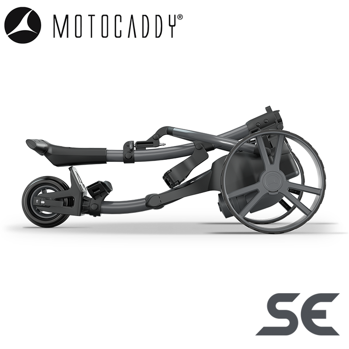 Motocaddy-SE-Electric-Trolley-Graphite-Folded-Side