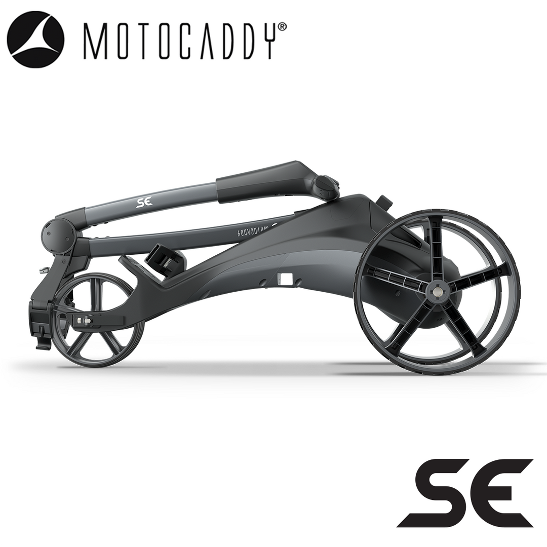 Motocaddy-SE-Electric-Trolley-Graphite-Folded-Side