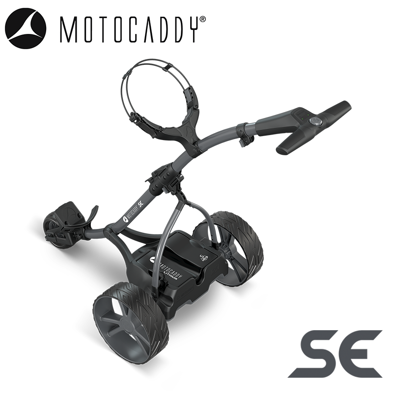 Motocaddy-SE-Electric-Trolley-Graphite-High-Angled