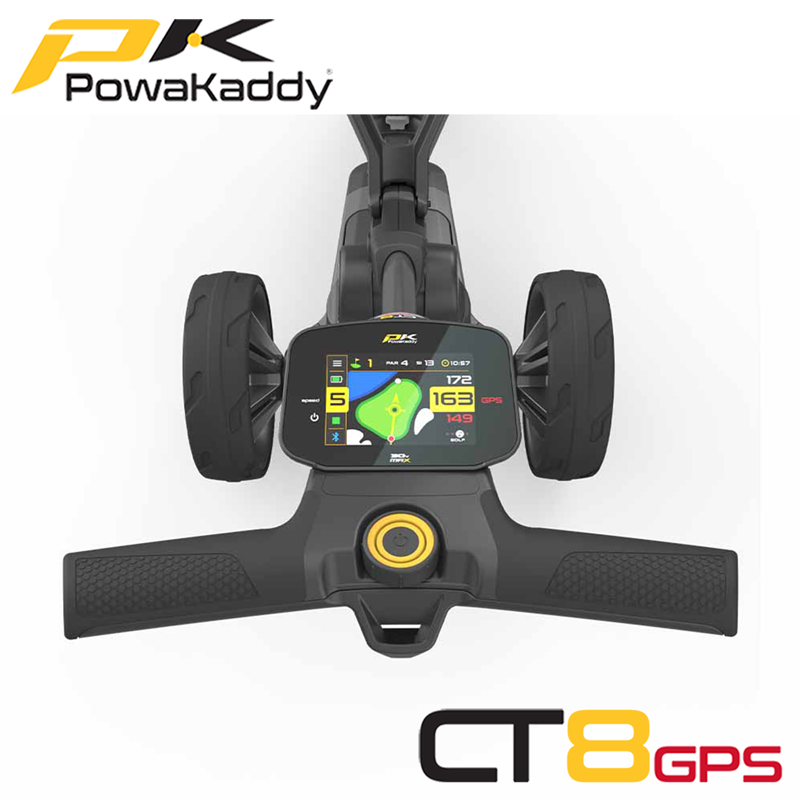 Powakaddy-CT8-GPS-Premium-Gunmetal-Handle