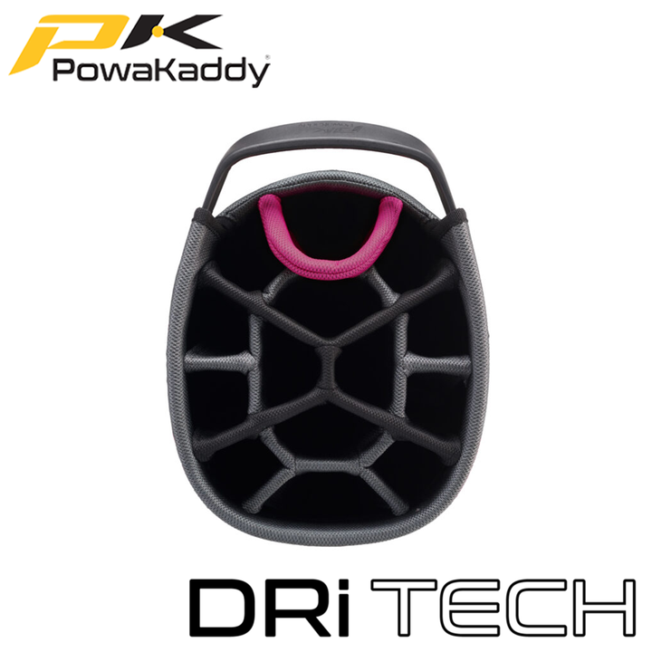 Powakaddy-Dri-Tech-Golf-Bag-Black-Pink-Divider