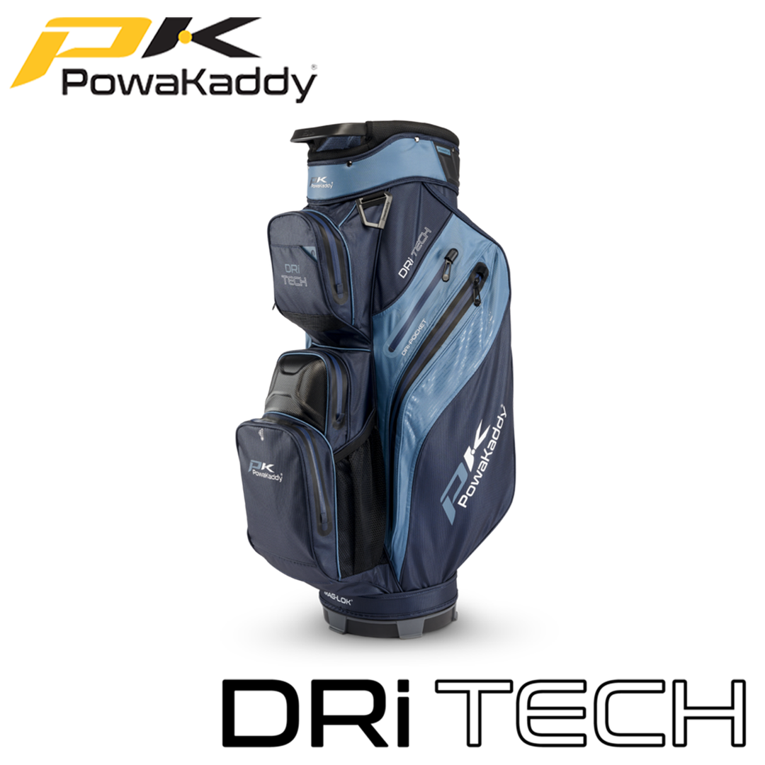 Powakaddy-Dri-Tech-Golf-Bag-Navy-Blue-Angled