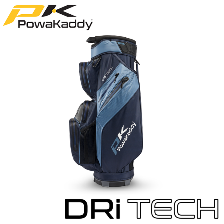 Powakaddy-Dri-Tech-Golf-Bag-Navy-Blue-Side