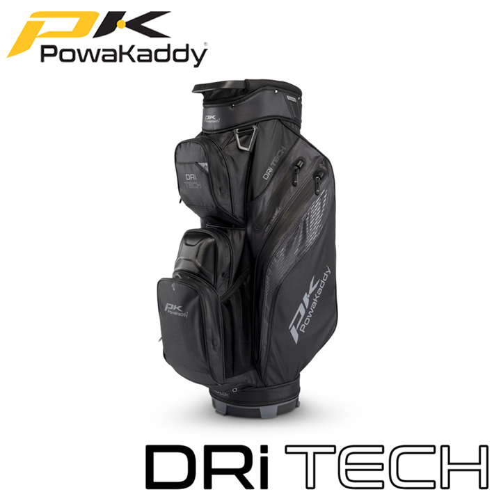 Powakaddy-Dri-Tech-Golf-Bag-Stealth-Black-Angled
