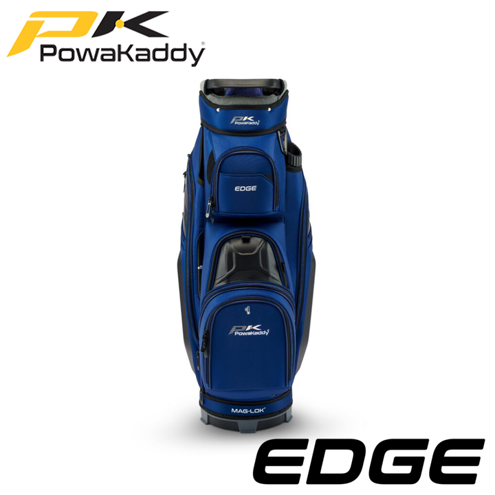 Powakaddy-Edge-Golf-Bag-Navy-Blue-Black-Front